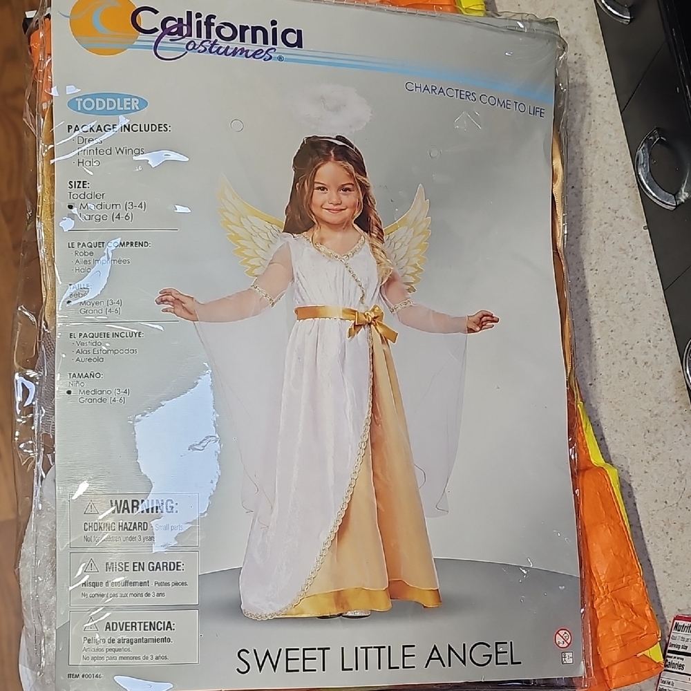 California Costumes Sweet Little Angel Toddler Costume - White and Gold